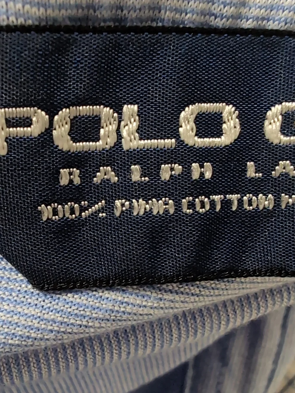Polo by Ralph Lauren Pale Blue Short-Sleeve Polo Shirt. Size Large